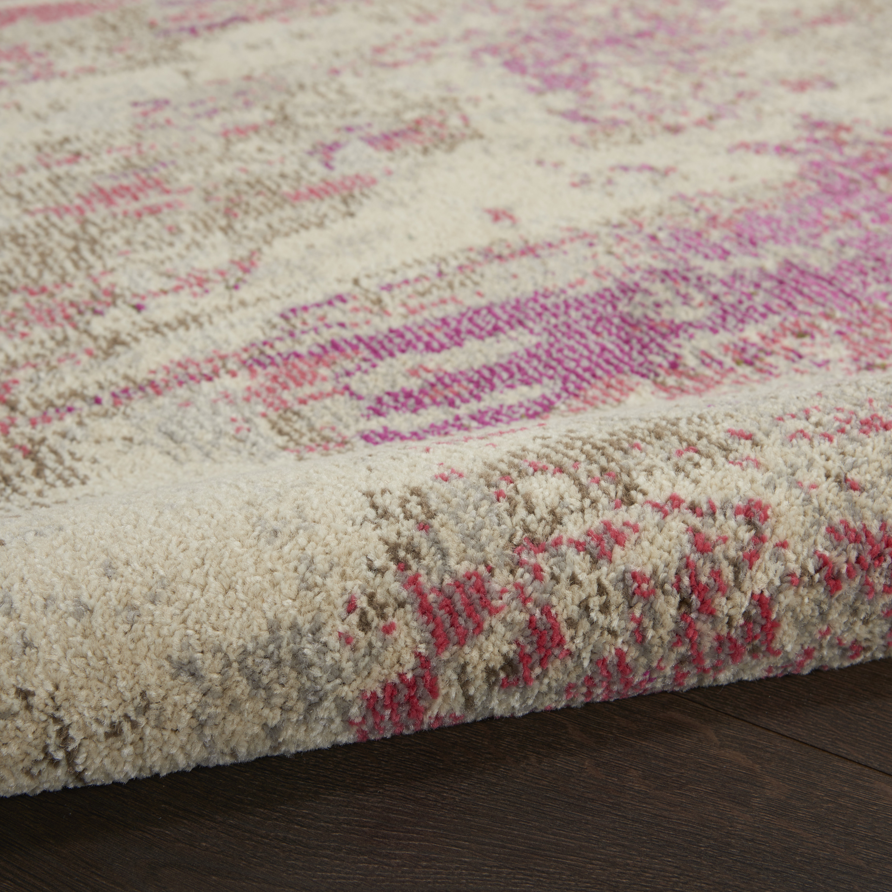Nourison Celestial 3'11" x 5'11" Ivory Pink Modern Indoor Rug