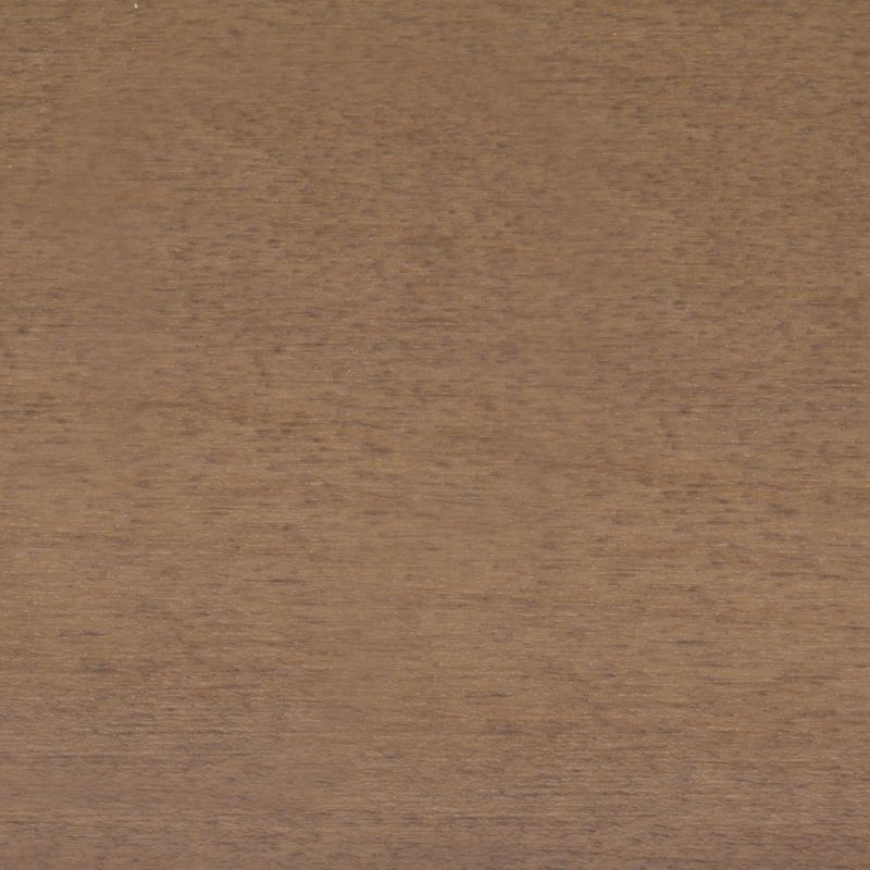 Wooden panel with fine horizontal grain and light brown stain; occupying the frame, showing uniform texture and minor blemishes; close-up, evenly lit surface without other objects or visible surroundings.