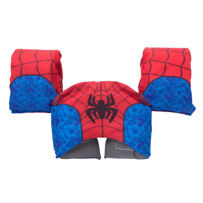 SwimWays Spider-Man Swim Trainer, US Coast Guard Approved Life Vest Kids Swim Vest, Arm Floaties & Life Jackets for Kids 33-55 lbs.
