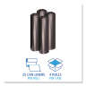 Boardwalk,  LLDPE Liner, 33 gal Capacity, 33 in Wide, 39 in High, 1.2 Mils Thick, Black