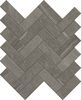 Cascade Black 1×4 Herringbone Matte Mosaic