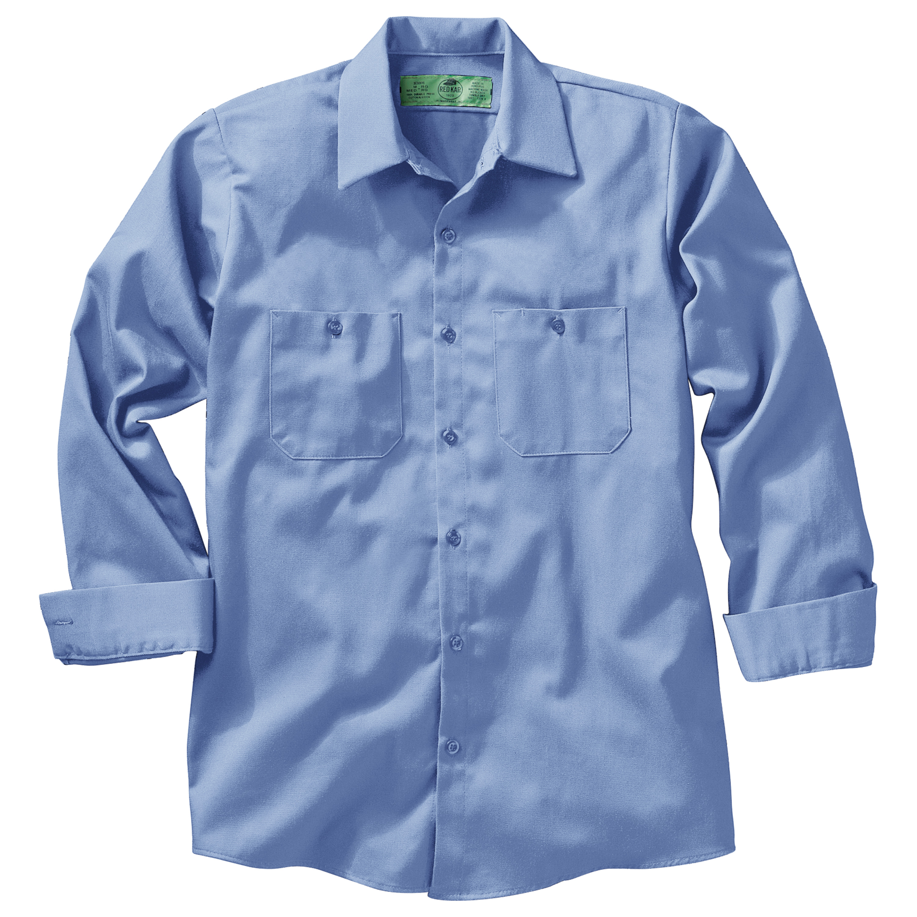 Red Kap Men's Long Sleeve Wrinkle-Resistant Cotton Work Shirt - Picture 21 of 37