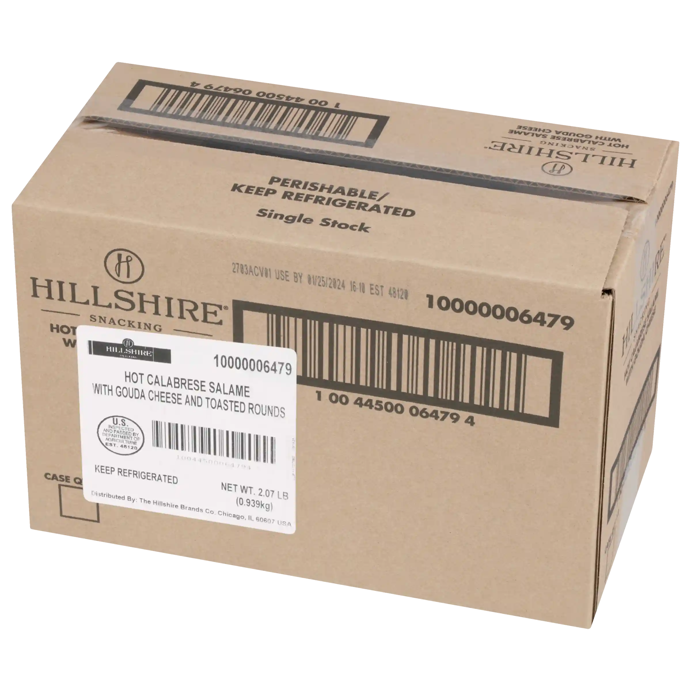 Hillshire® Snacking Small Plates, Hot Calabrese Salame Deli Lunch Meat with Gouda Cheese, 2.76 oz_image_4