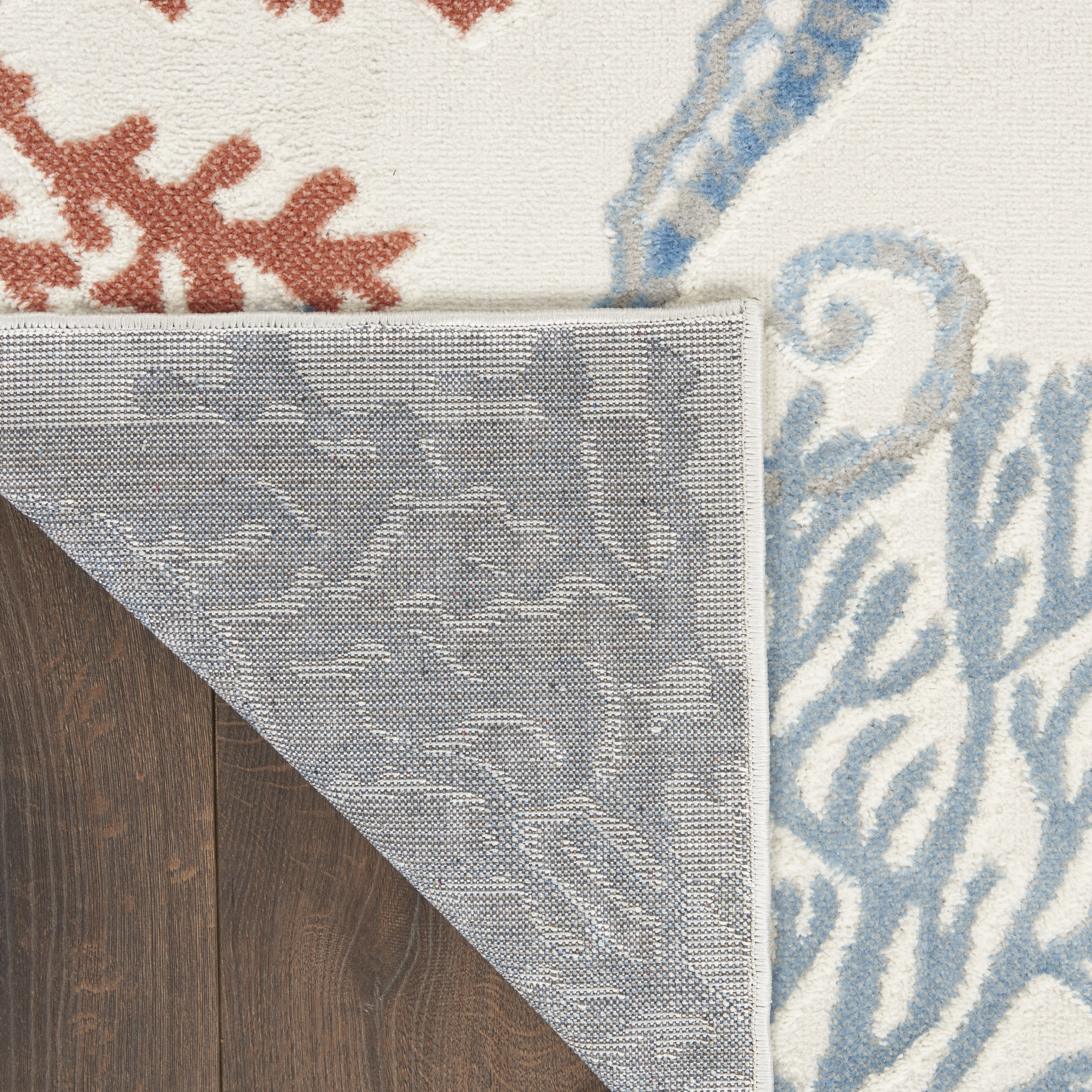 Nourison Seaside 7'10" x 9'10" Ivory Multicolor Coastal, Nautical & Beach Indoor Rug