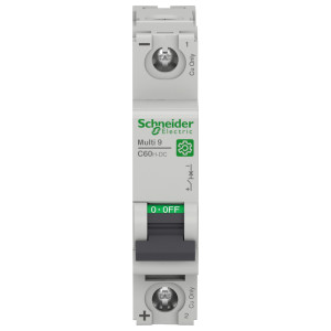 SQUARE D (SCHNEIDER ELECTRIC)-M9U21103-MULTI 9 C60H-DC MINIATURE CIRCUIT BREAKER, DC CIRCUITS, 1-POLE, 3A, C-CURVE, 250 VDC, 10 KA