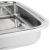 6-quart replacement stainless steel food pan for Intrigue® square induction chafer
