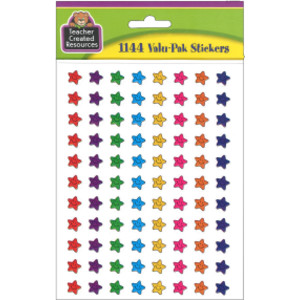 Mini Smiley Stars Valu-Pak Stickers, Pack of 1144