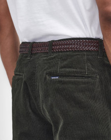 Stretch Cord Tailored Trousers Forest