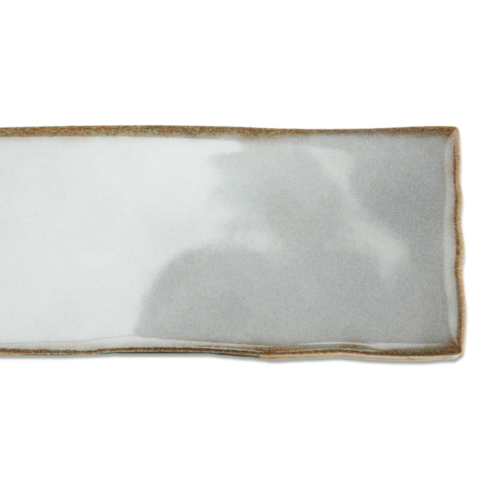 Hudson Studio Soho Brick Grey Eye 1-7/8 in. x 9-3/4 in. Ceramic Wall Tile