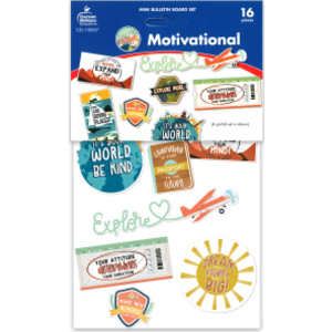 Let's Explore Motivational Mini Bulletin Board Set