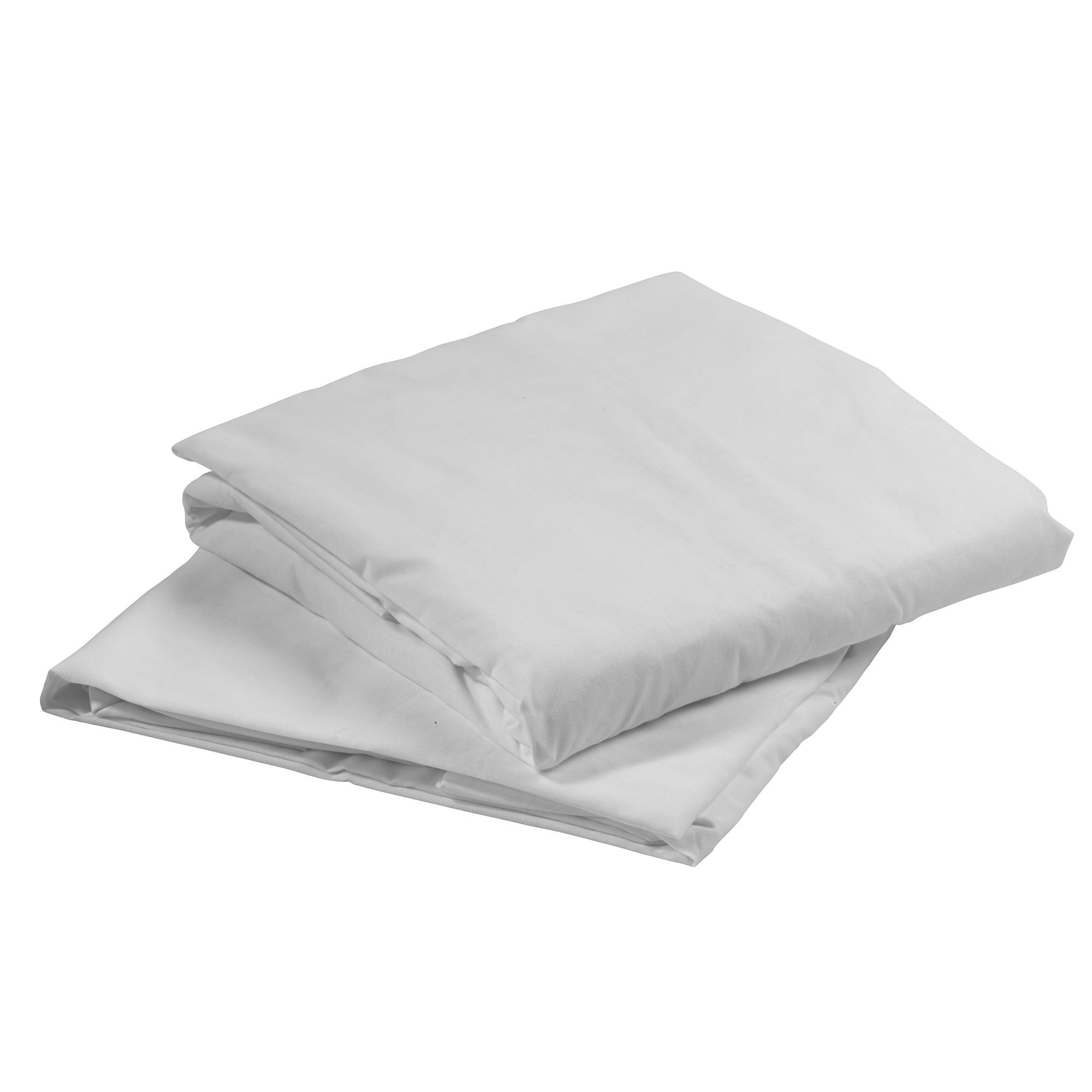 drive™ White Fitted Bed Sheet, 36 x 80 x 6 Inch