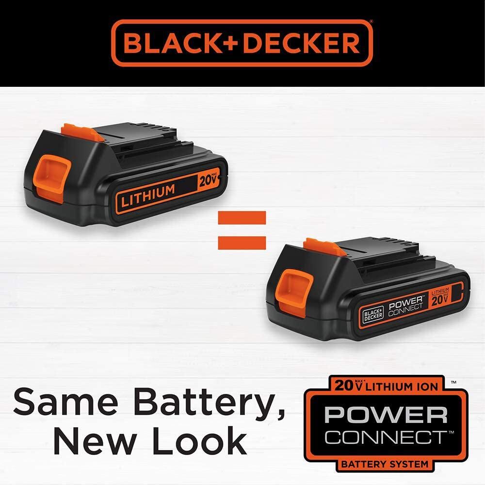2 Black and decker 20 volt max lithium ion power connect batteries