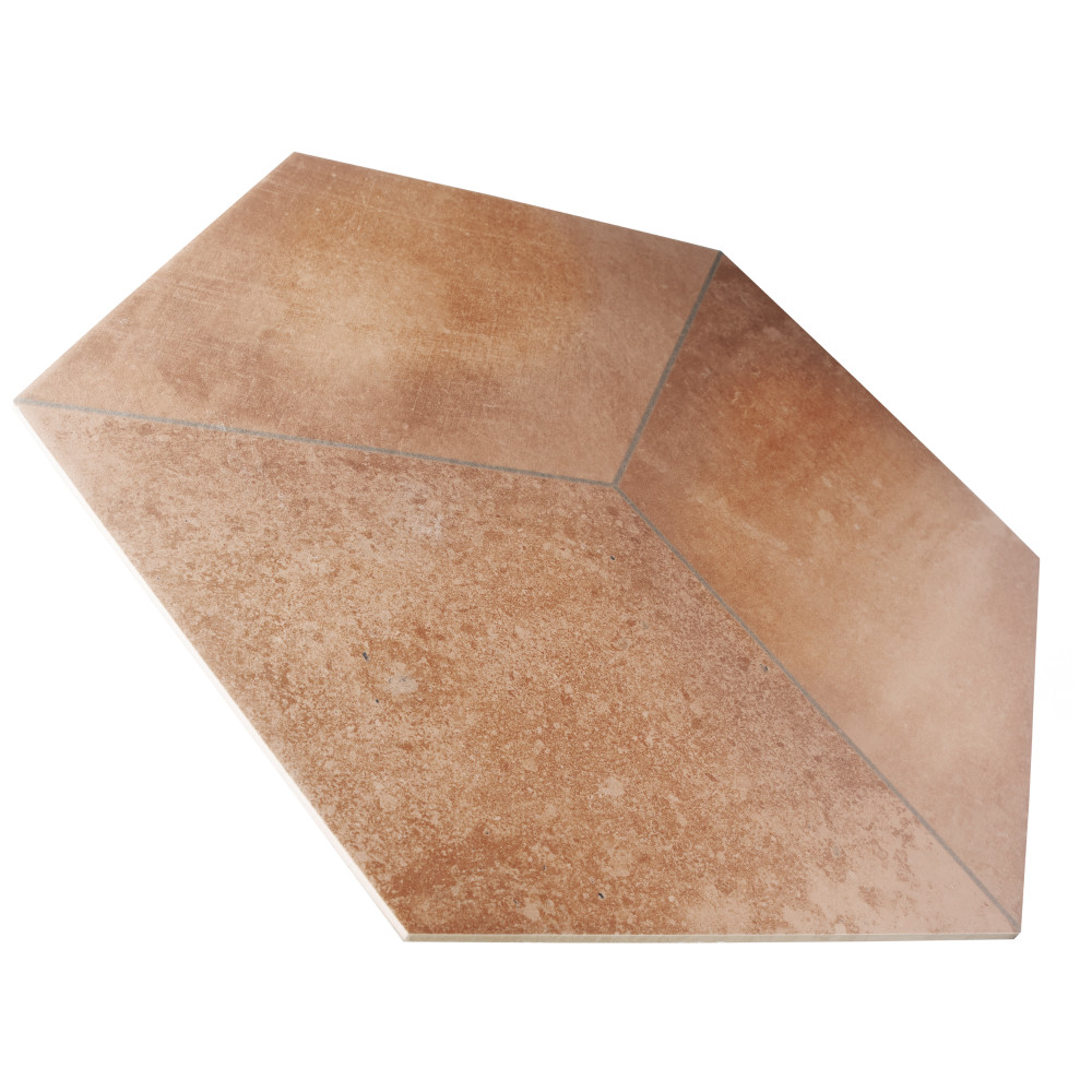 Argillos Hex Rhomboid Teja 20-1/2 in. x 23-5/8 in. Porcelain Floor and Wall Tile