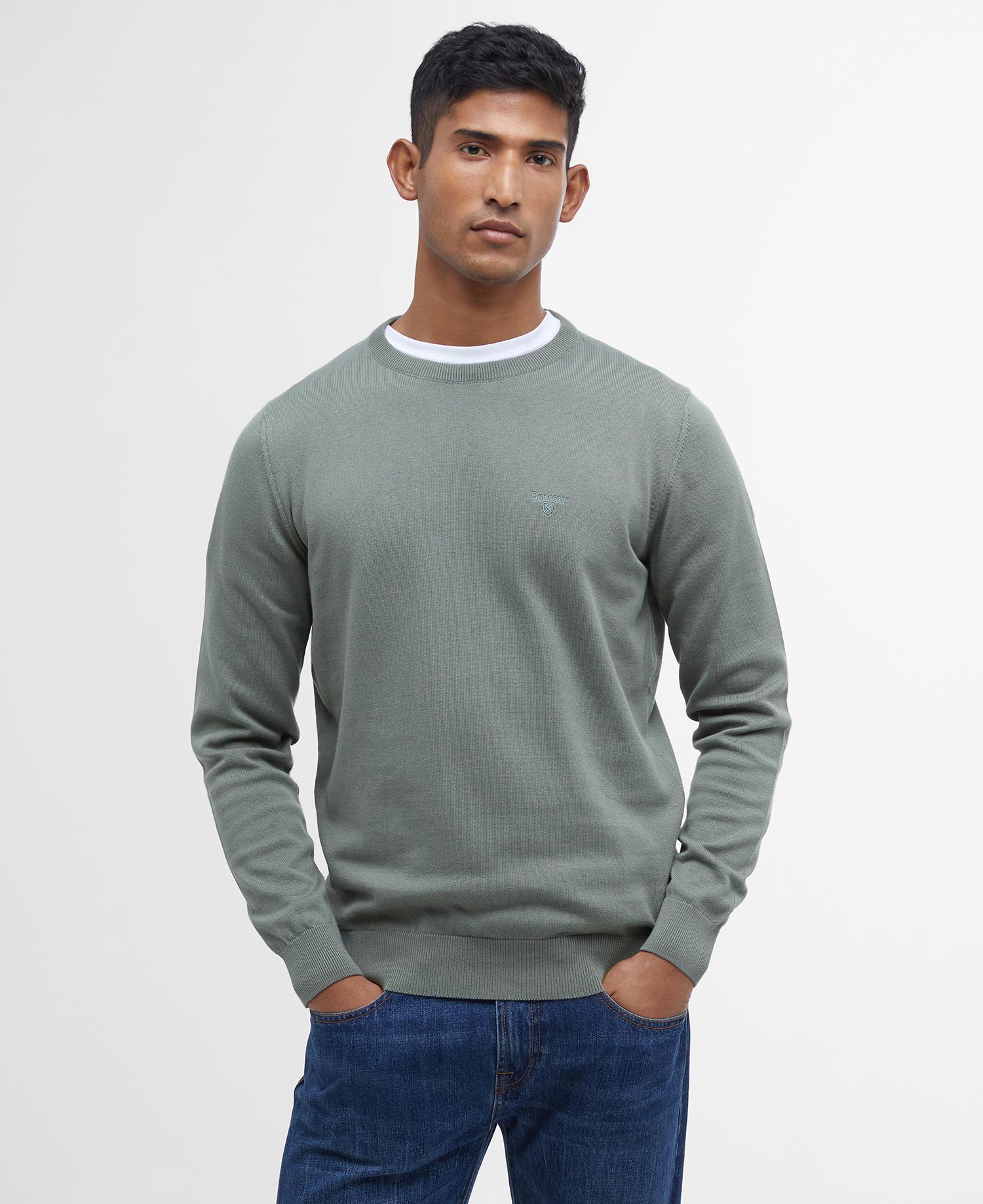 Maglione girocollo in cotone Pima image number 0