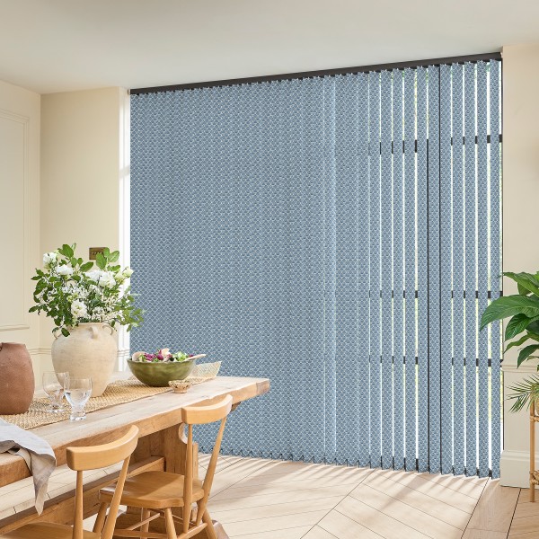 Elvis Blackout Azure Vertical blind