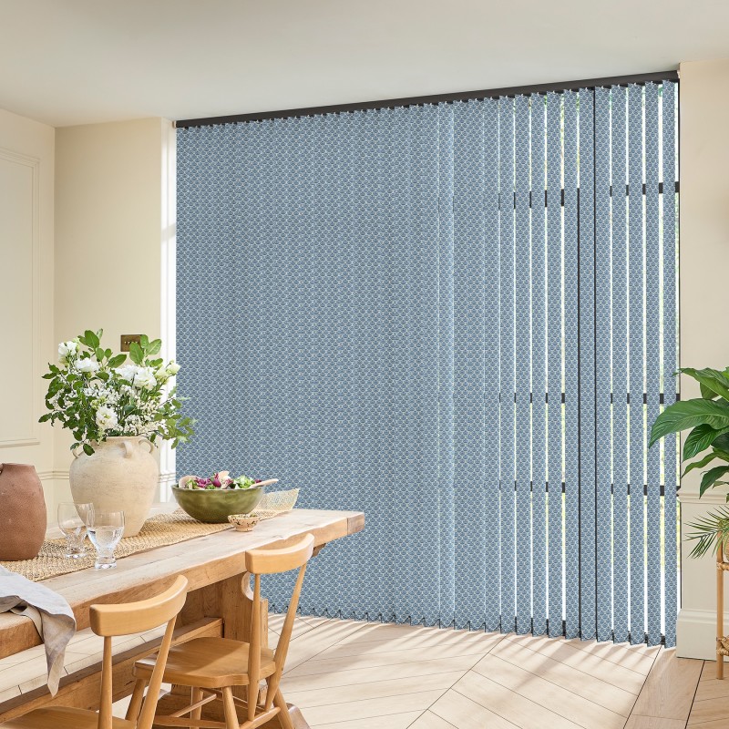 Elvis Blackout Azure Vertical blind