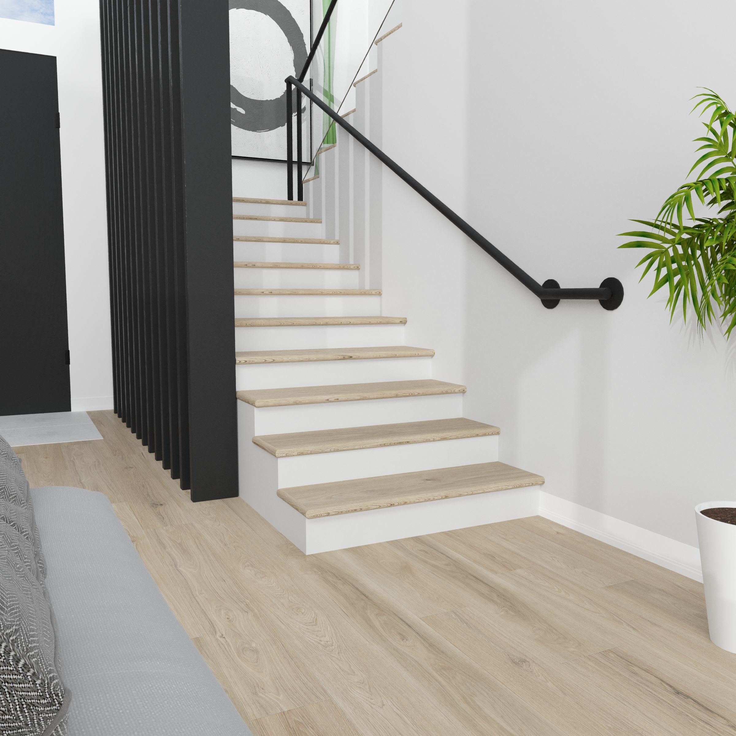 Artisan Shoal Laguna Vinyl Stair Tread w/ Cap view 2