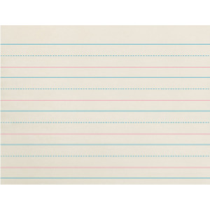 Newsprint Handwriting Paper, Dotted Midline, Grades Pre-K & K, 1-1/8" x 9/16" x 9/16" Ruled Long, 10-1/2" x 8", 500 Sheets