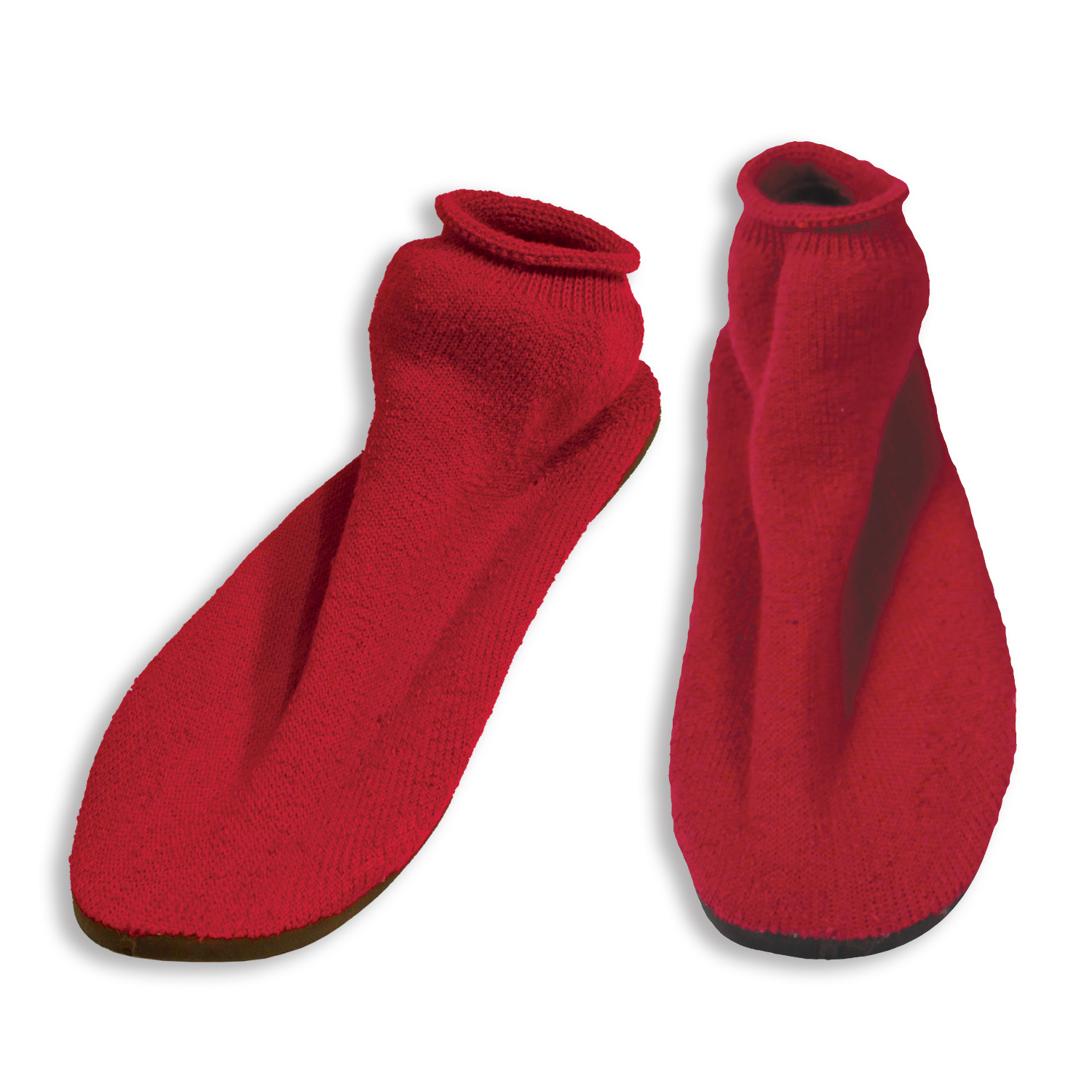 Non Skid Slippers, S, Red