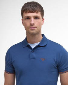 Austwick Tipped Polo Shirt Dark Denim