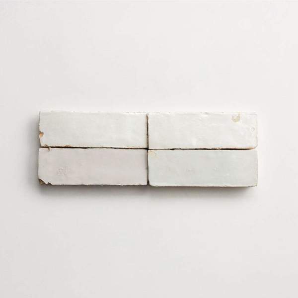 clé zellige | baguette | gloss | weathered white | sample 