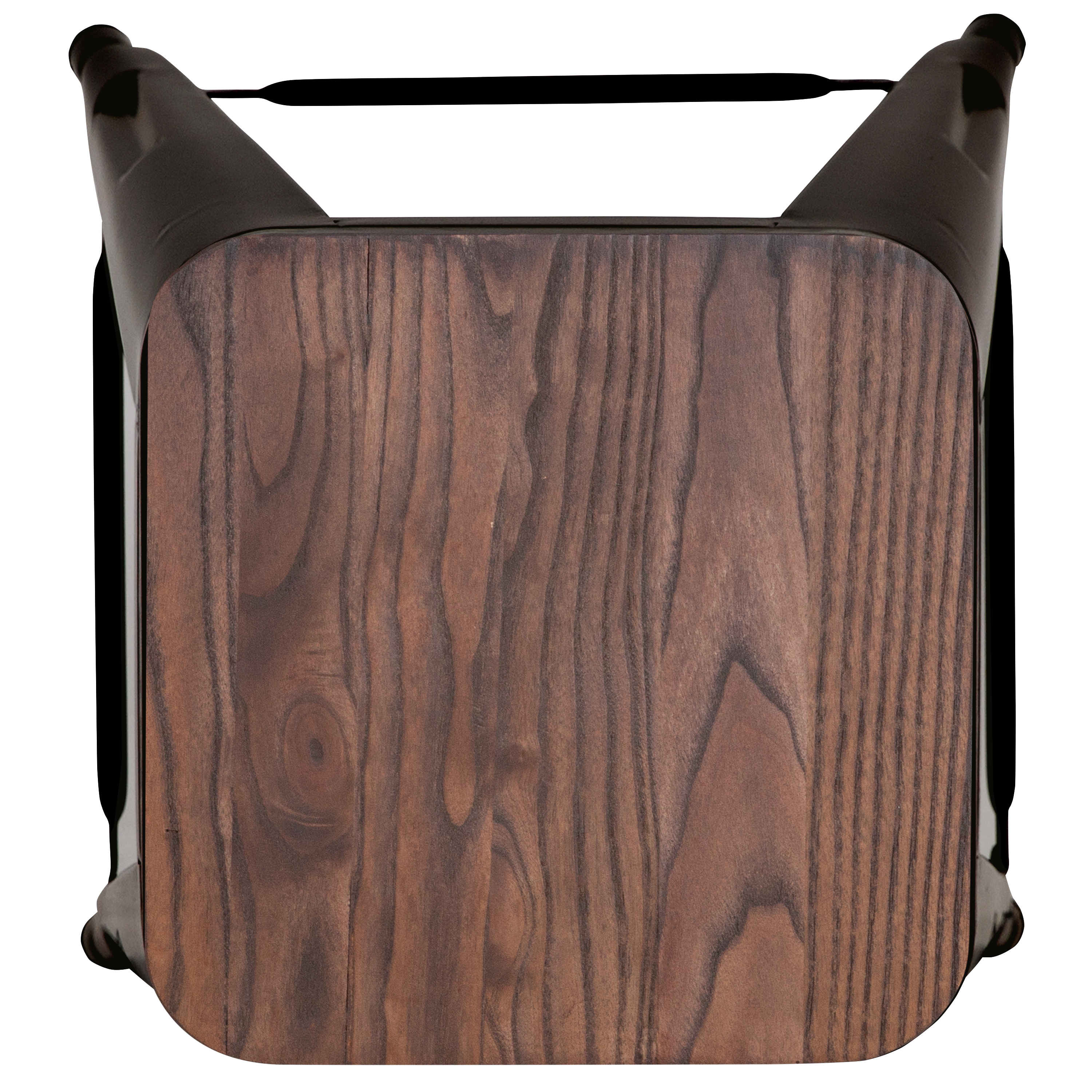 Cierra 24" High Metal Counter-Height, Indoor Bar Stool with Wood Seat in Gun ... - Picture 10 of 49