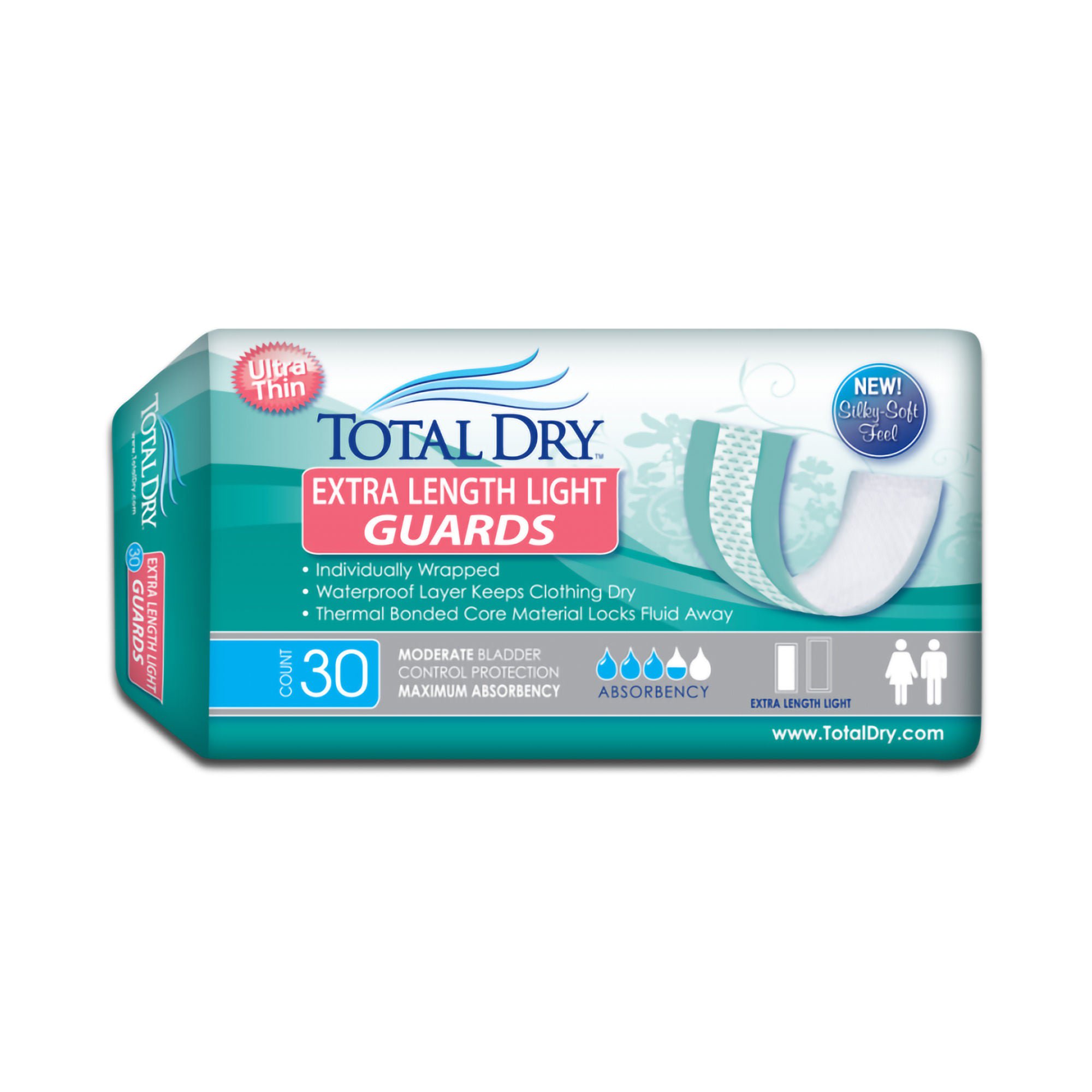 TotalDry™ Maximum Absorbency Bladder Control Pad, 11-Inch Length