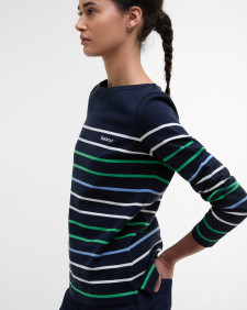 Hawkins Striped Long-Sleeved T-Shirt Navy Stripe