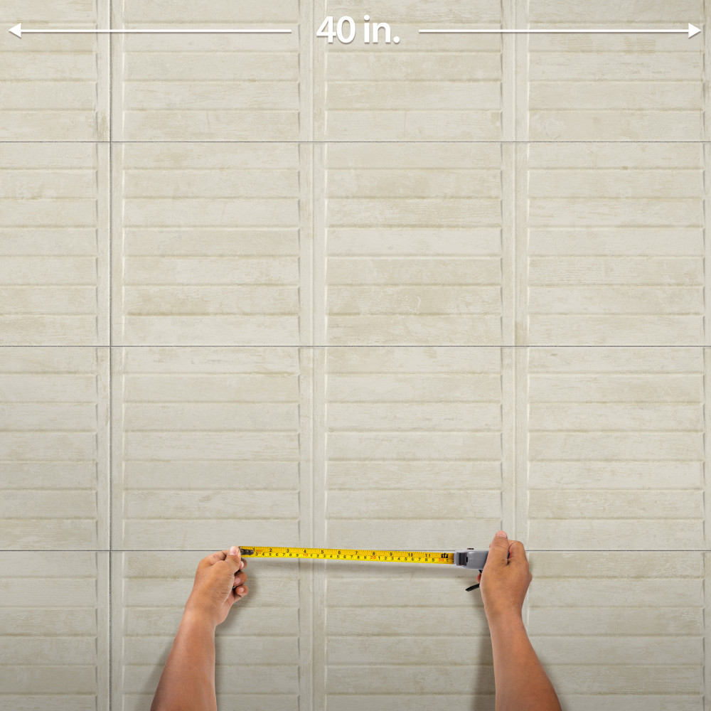 Habanera Decor Bone 11-7/8 in. x 35-1/2 in. Ceramic Wall Tile