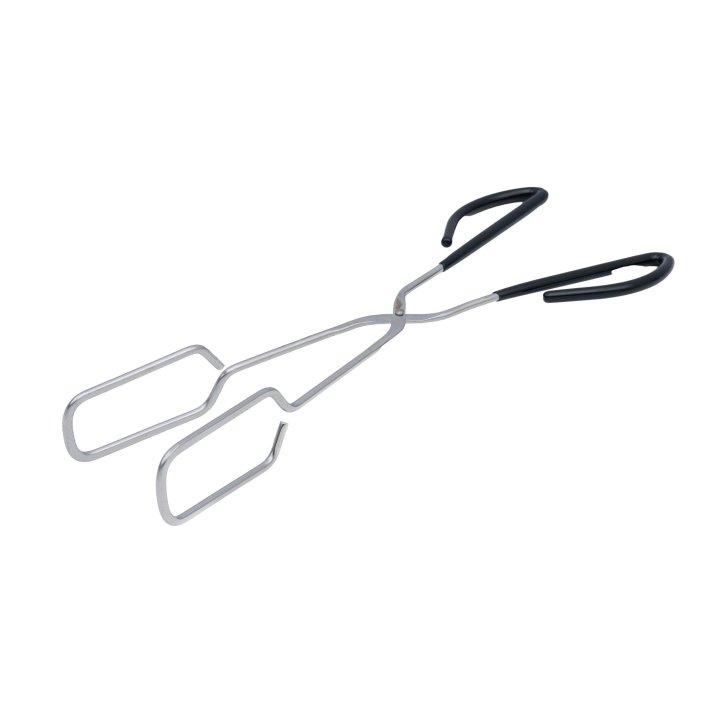 Heavy-duty scissor tongs with Kool-Touch® handle