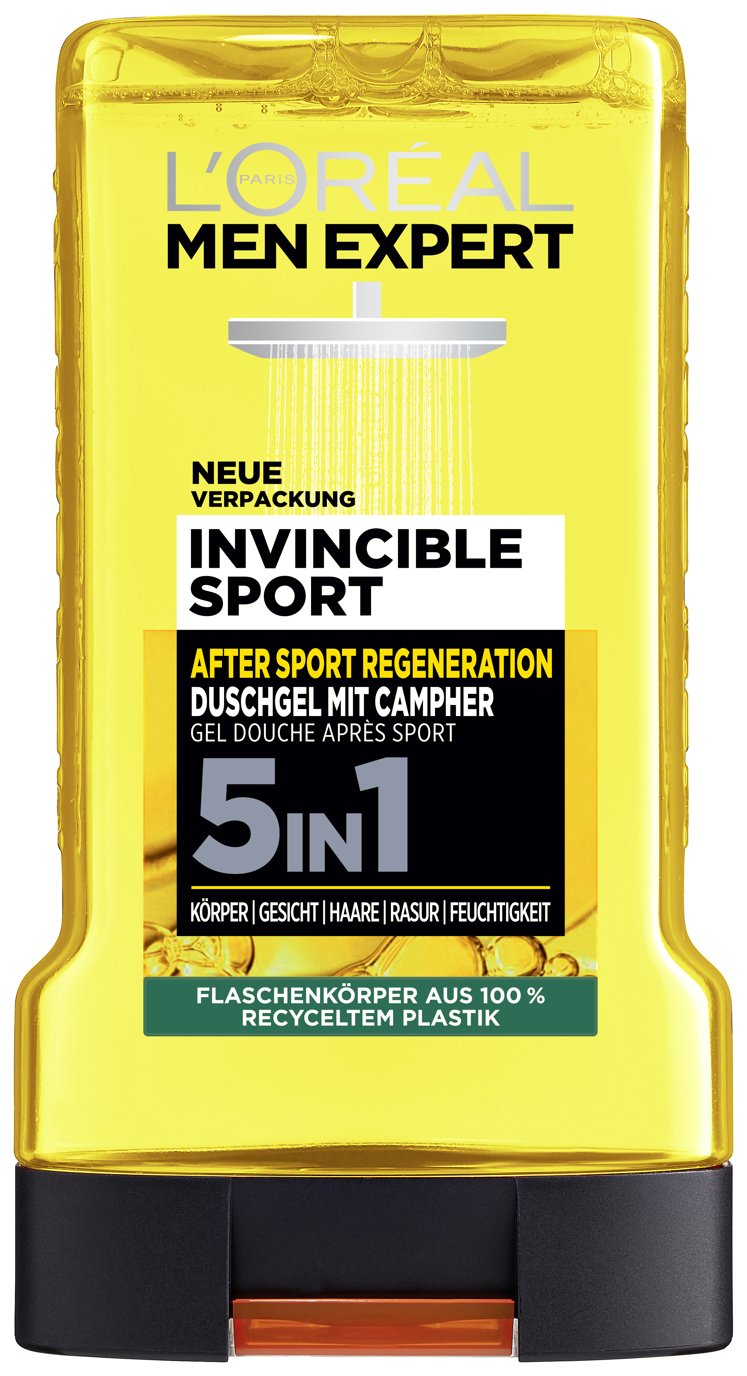 Invincible Sport Gel Doccia 5 in 1, 250 ml