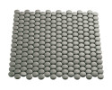 Multiplier Grey 3/4″ Penny Round Mosaic Matte
