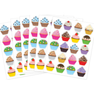 Cupcakes Stickers, Pack of 120
