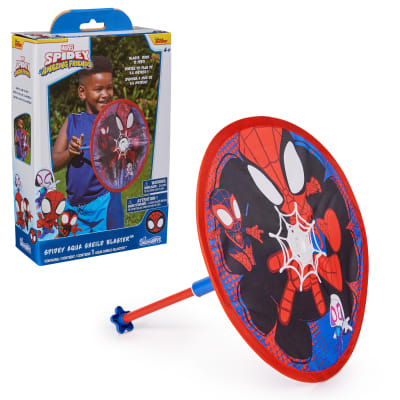Swimways Marvel Spidey Aqua Shield Blaster, Swimming Pool Accessories & Kids Pool Toys, Spidey Party Supplies & Water Toys for Kids Aged 4 & Up