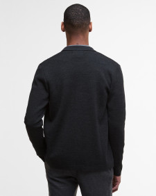 Croscombe Zip-Up Cardigan Charcoal Marl
