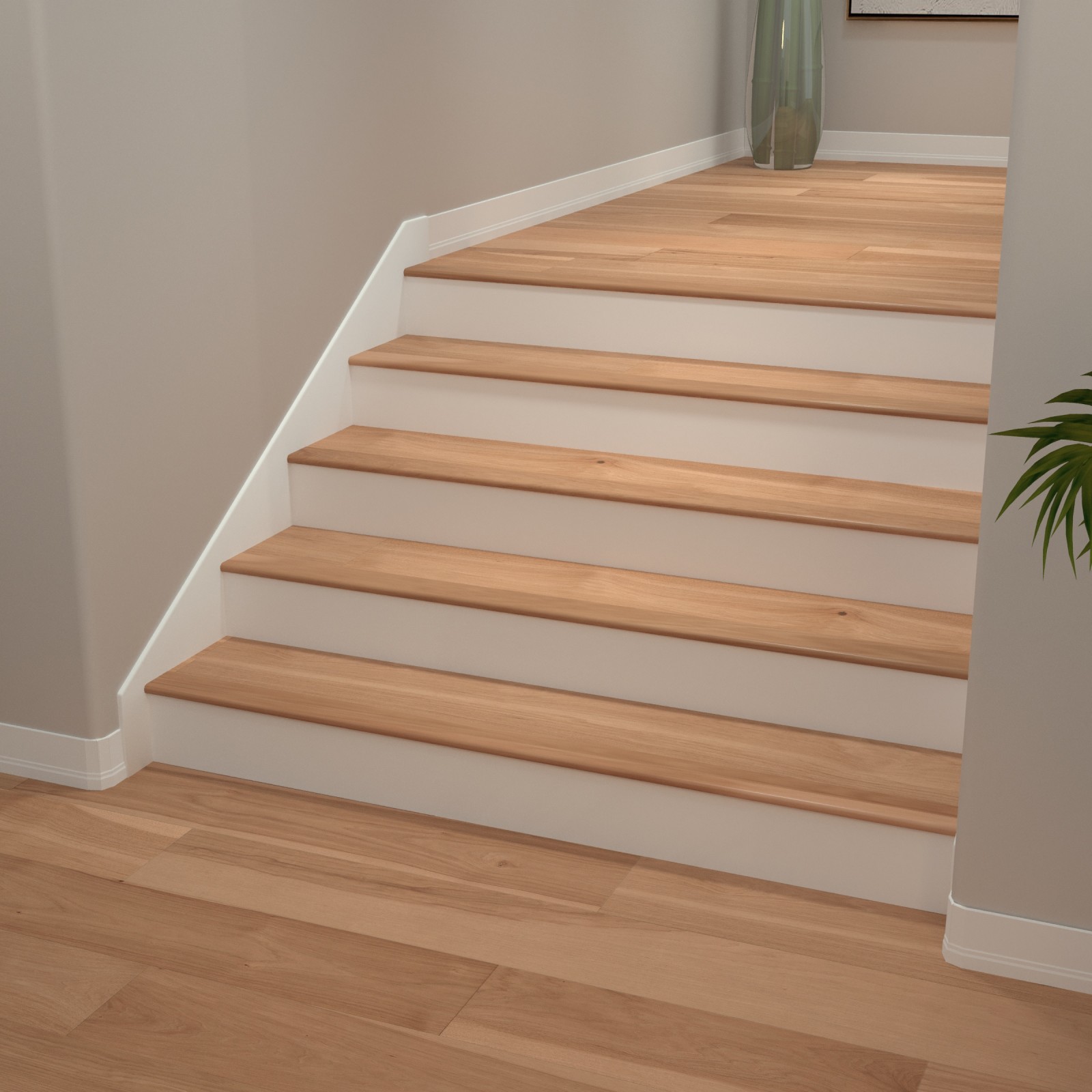 Natural Hickory Varietals Flush Stair Nosing view 4