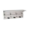 Bobrick, Surface-Mounted Utility Shelf w Tool Holders & Hooks, Stainless Steel