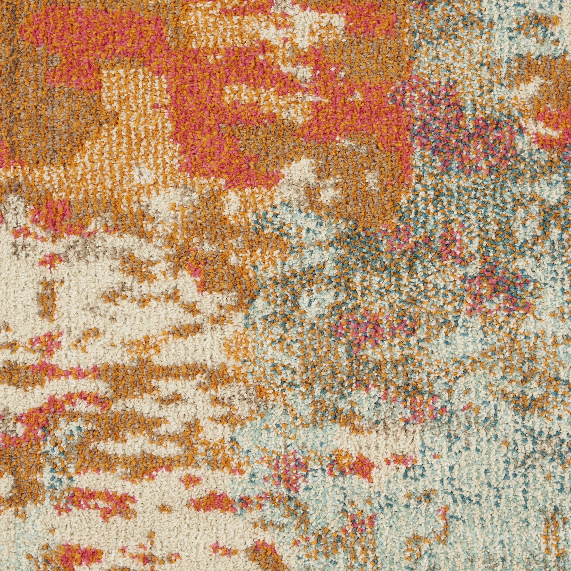 Nourison Celestial 9' x 12' Pink Multicolor Modern & Contemporary Indoor Rug
