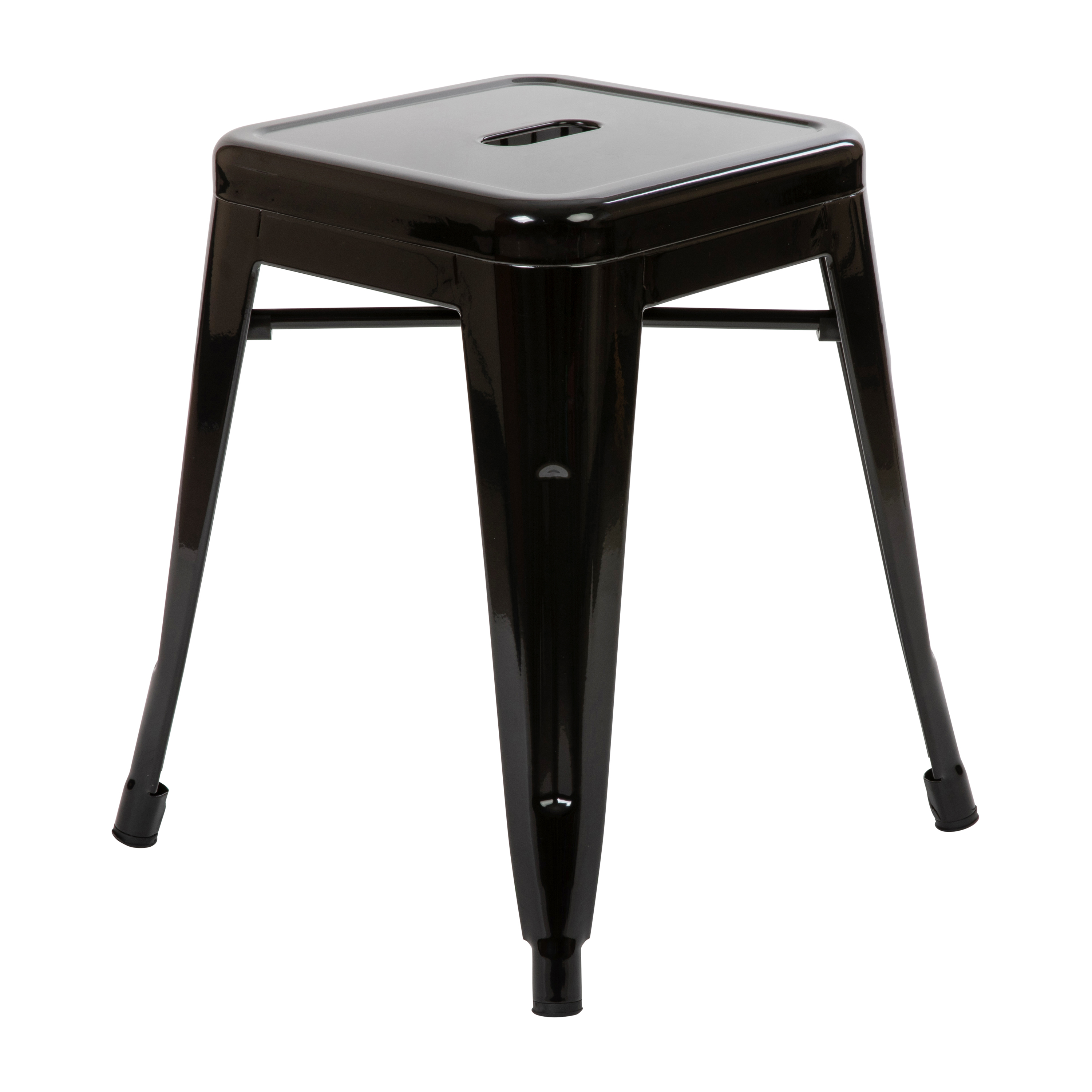 18" Table Height Stool, Stackable Backless Metal Indoor Dining Stool, Commerc... - Picture 11 of 114