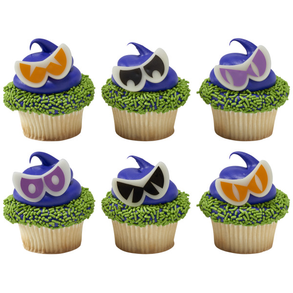 Scary Glow Eyes Cupcake Rings