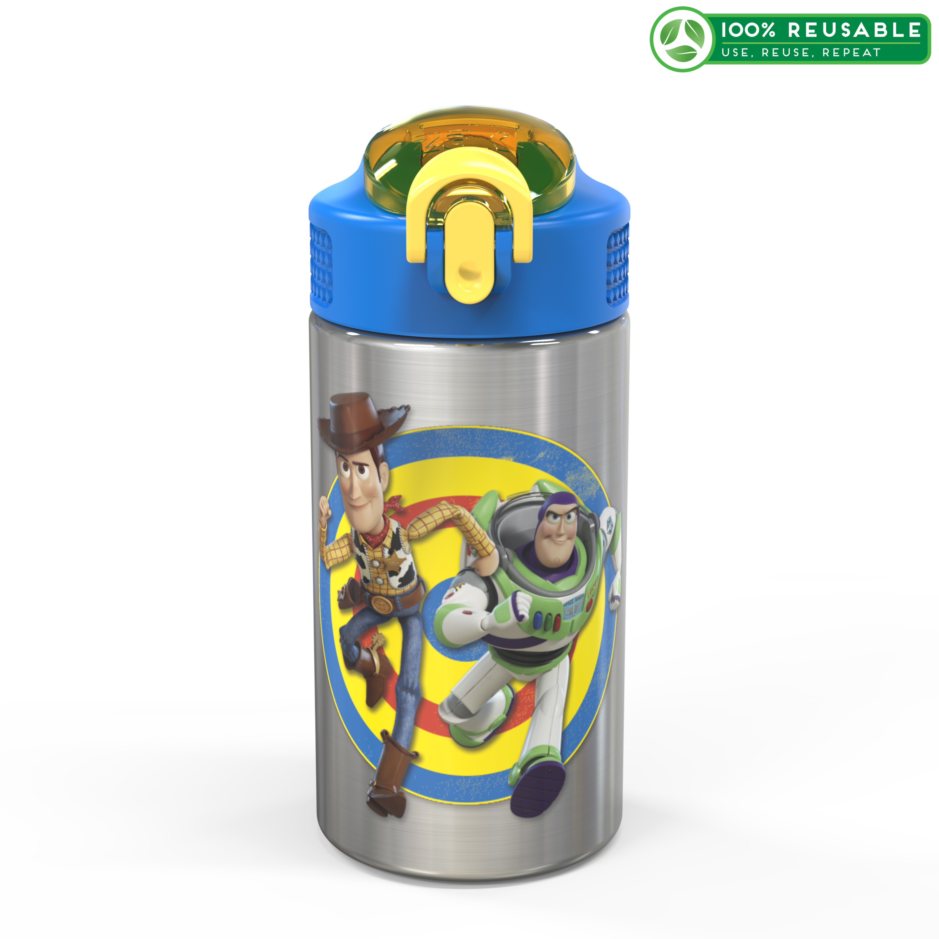 Toy Story 4 Movie 15.5 ounce Water Bottle, Buzz and Woody slideshow image 1 Toy Story 4 Movie 15.5 ounce Water Bottle, Buzz and Woody slideshow image 1