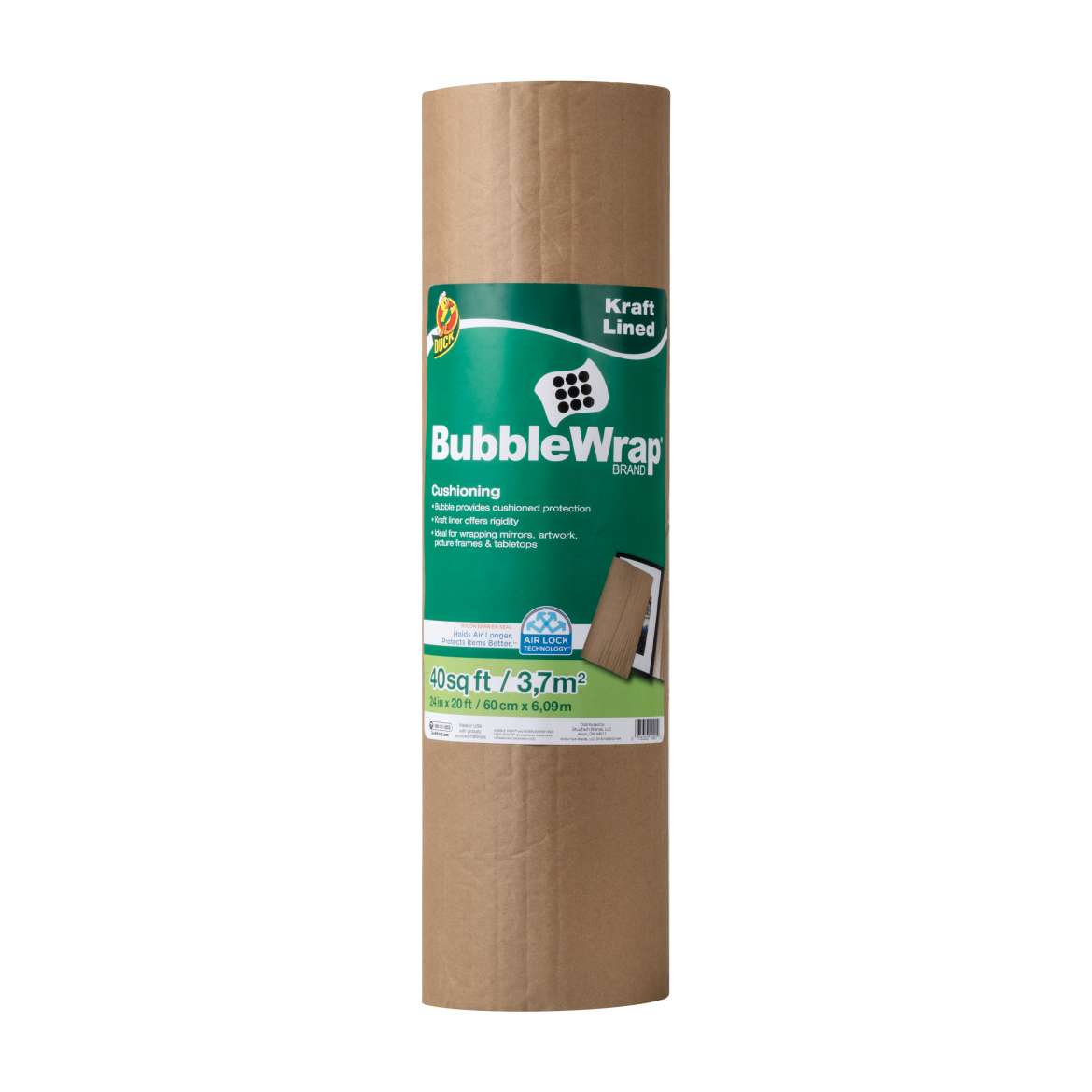 Duck® Brand Kraft Lined Bubble Wrap® Cushioning Image