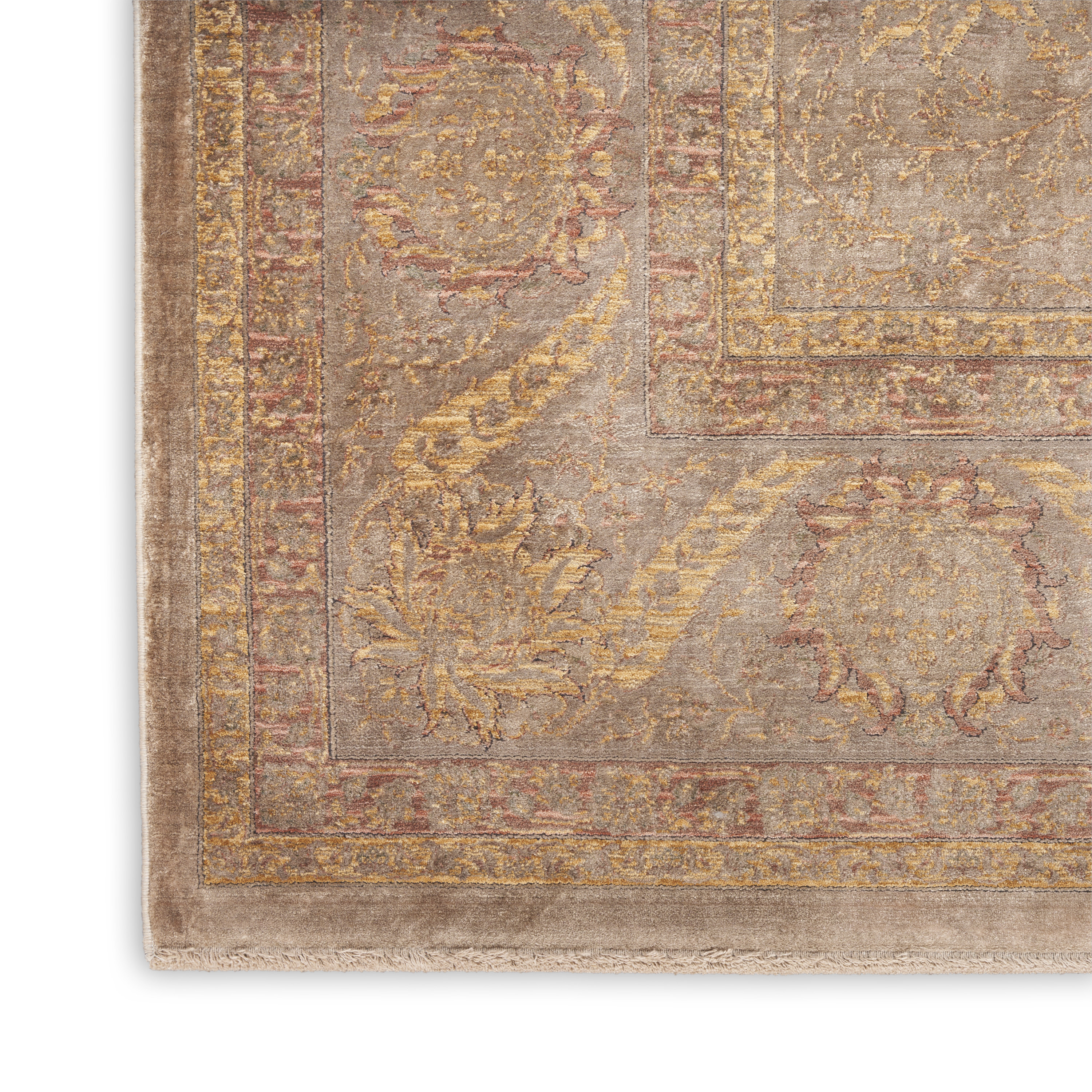 Nourison Luxurious 5'3" x 7'3" Taupe Vintage Indoor Rug