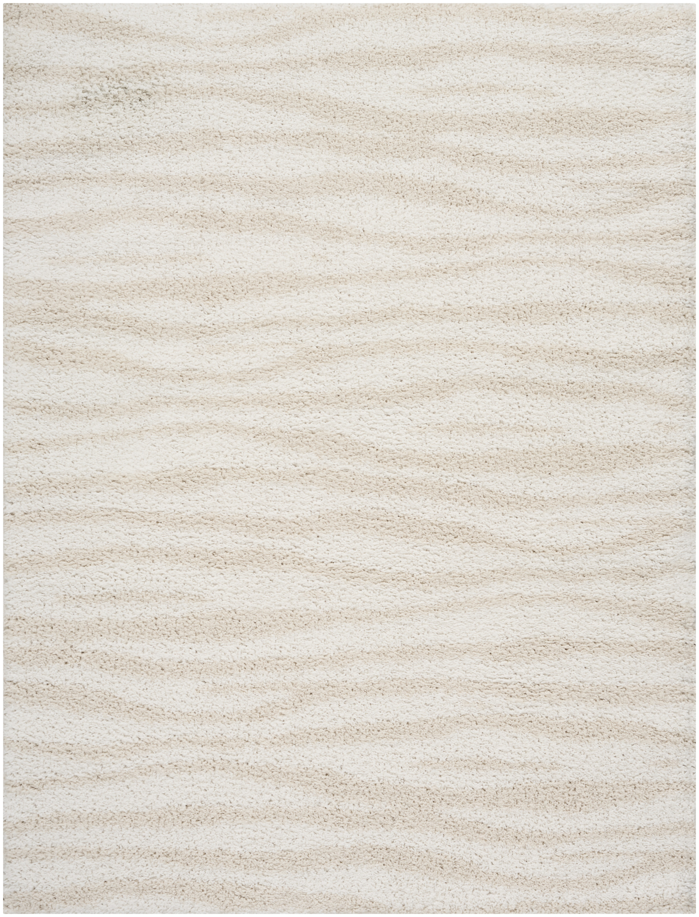 Nourison Modern Shag 5'3" x 7' Ivory Beige Modern Indoor Rug