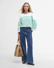 Kayleigh Striped Crew Neck Jumper 
