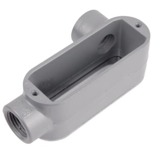 Red Dot®, Conduit Body, Die-Cast Aluminum, 1 in. Hub, Threaded