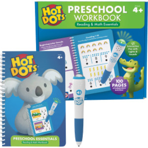 Hot Dots&reg; Preschool Essentials Reading & Math Workbook