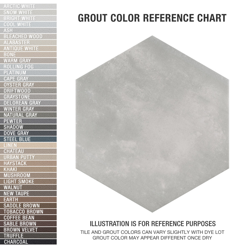 Horizon Hex Gris 7-3/4 in. x 9 in. Porcelain Floor and Wall Tile