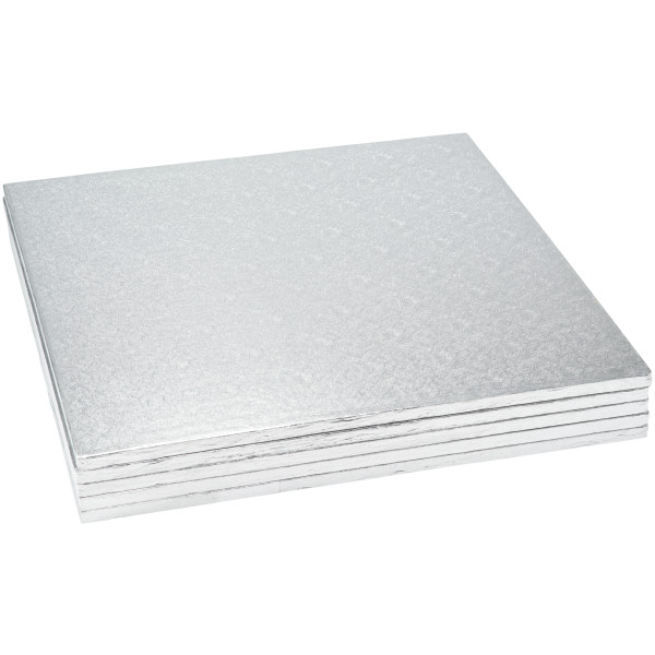 18" Square Silver Foil Cake Board