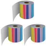 Carson Dellosa Education Rainbow Rolled Straight Border, 65 Feet Per Roll, Pack of 3 CD-108475-3